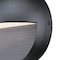Westinghouse Fixture Wall Outdoor LED Dimmable 12W Winslett Dome, Textured Black Frosted Glass 6579000 - alternate 5